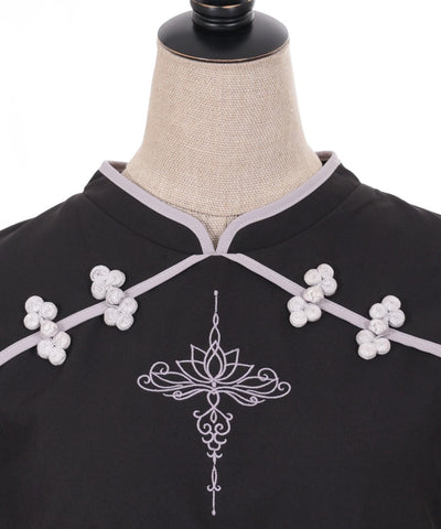 Lotus Embroidery Chinese Blouse (Time-limited Price)