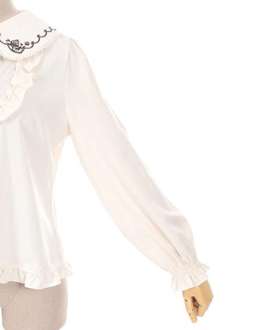 Fruits Confits Embroidery Blouse