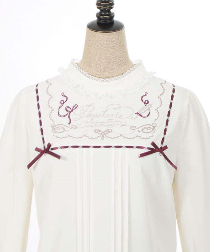 Papeterie Logo Embroidery Blouse