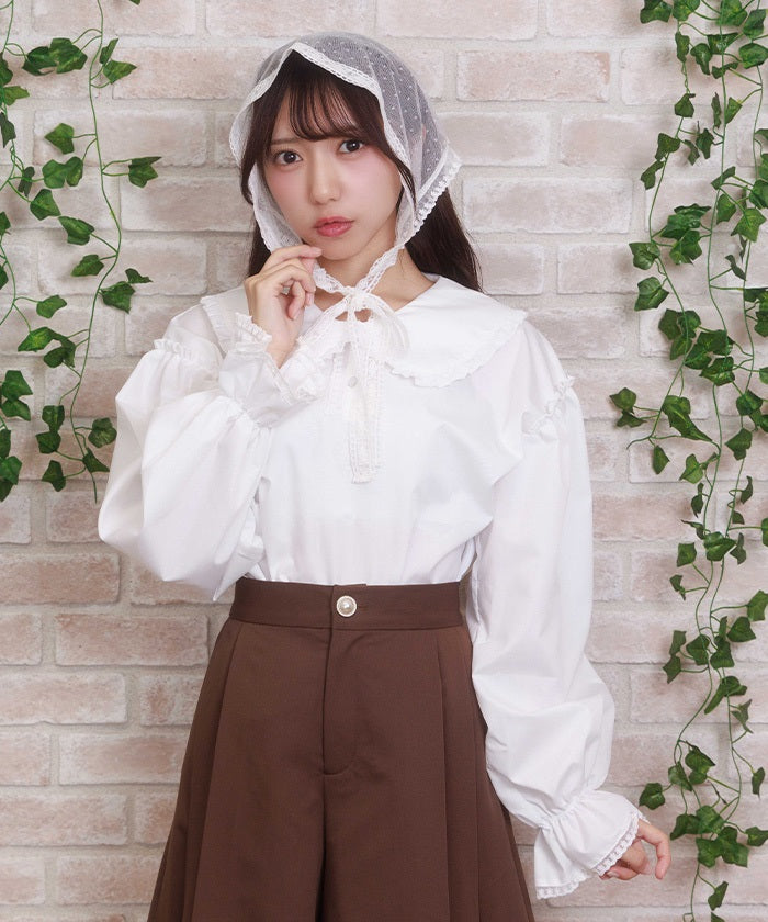 Smock Style Blouse with Babushka