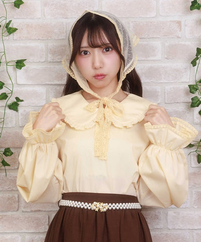 Smock Style Blouse with Babushka