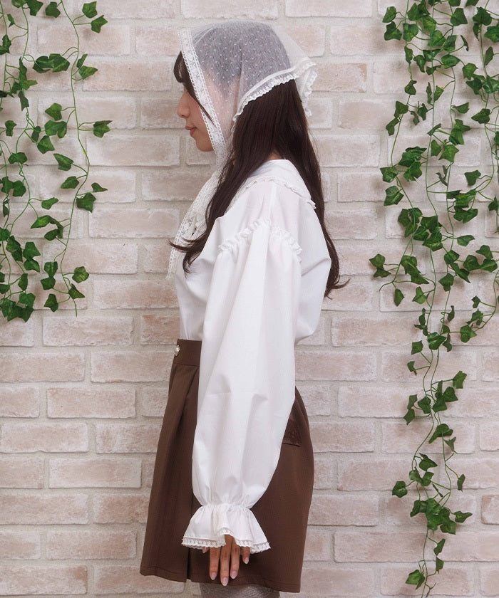 Smock Style Blouse with Babushka