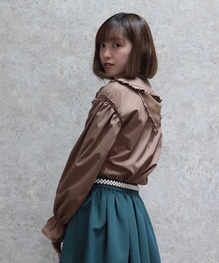 Smock Style Blouse with Babushka