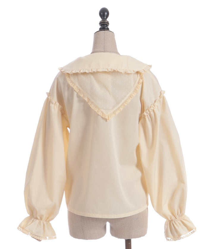 Smock Style Blouse with Babushka