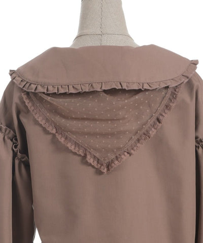 Smock Style Blouse with Babushka