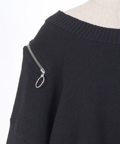 Shoulder Zip Knit