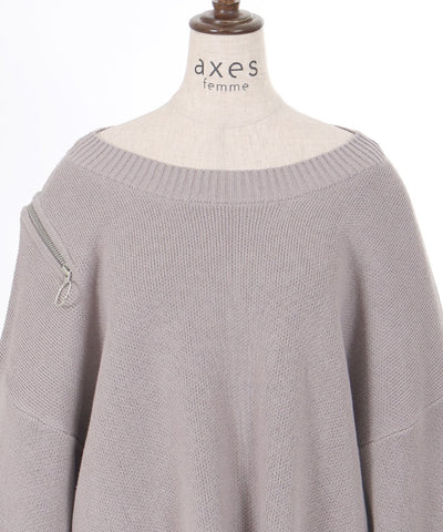 Shoulder Zip Knit