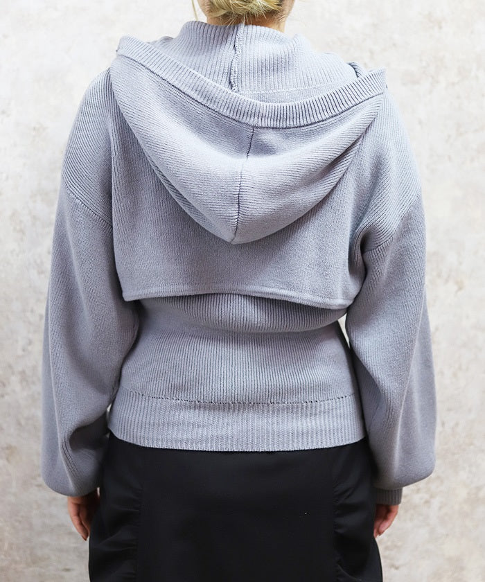 Balaclava Style Knit & Tank Top