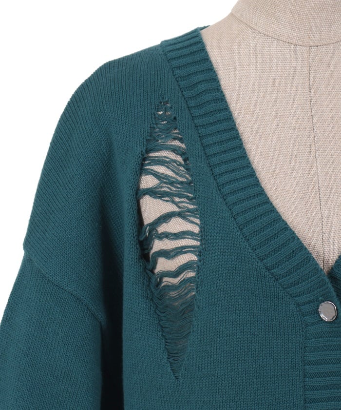 Snake Scale Damage Cardigan