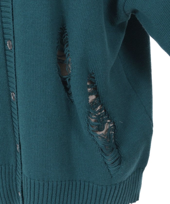 Snake Scale Damage Cardigan