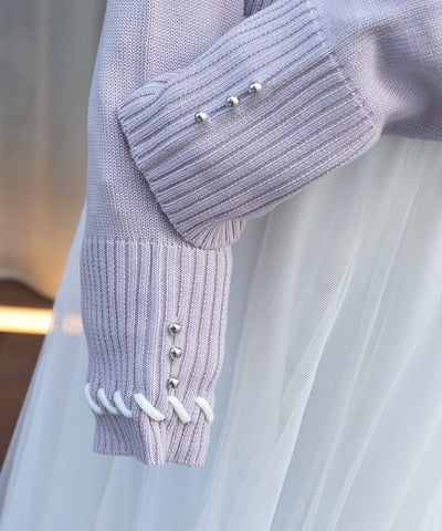 Stitch Short Cardigan with Zip