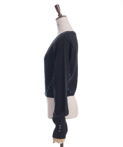 Stitch Short Cardigan with Zip