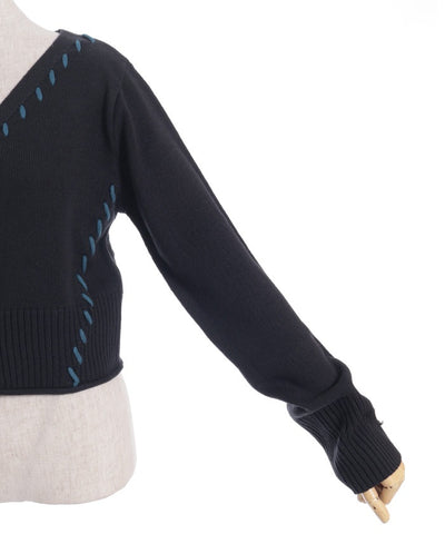 Stitch Short Cardigan with Zip