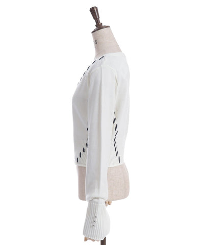 Stitch Short Cardigan with Zip