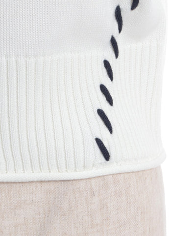 Stitch Short Cardigan with Zip