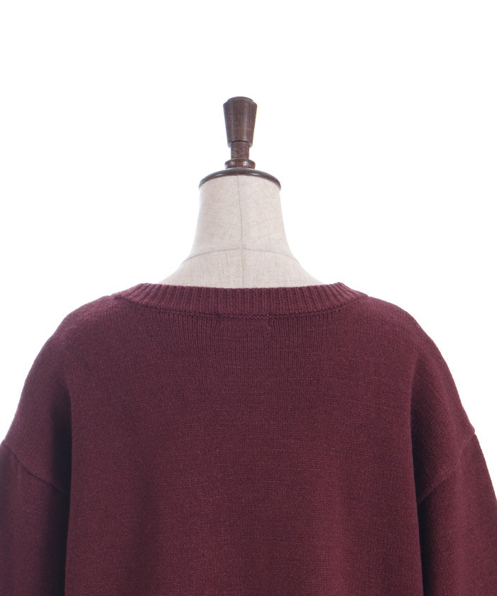 Butterfly Embroidery Long Knit Cardigan