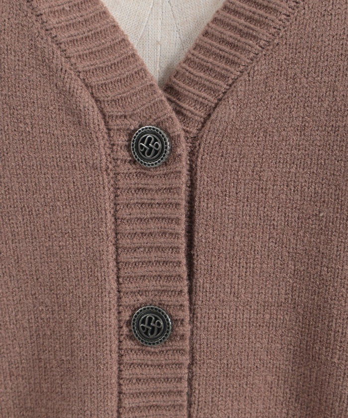 Butterfly Embroidery Long Knit Cardigan