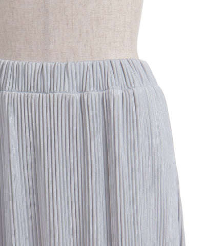 Cut-and-Sewn Pleated Frill Skirt