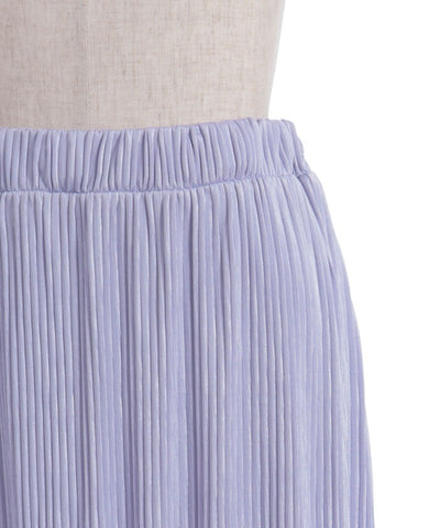 Cut-and-Sewn Pleated Frill Skirt