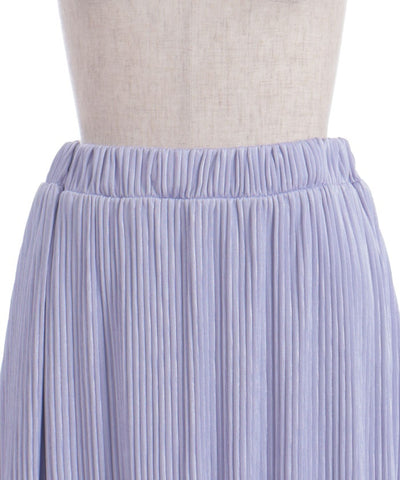 Cut-and-Sewn Pleated Frill Skirt