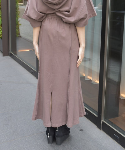 Panel Sweat Mermaid Skirt