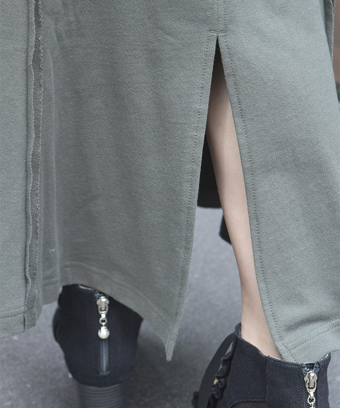 Panel Sweat Mermaid Skirt