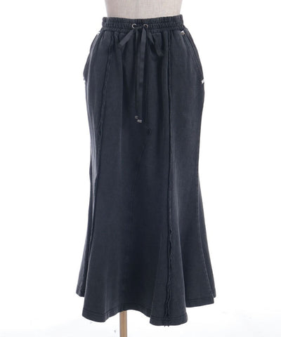 Panel Sweat Mermaid Skirt