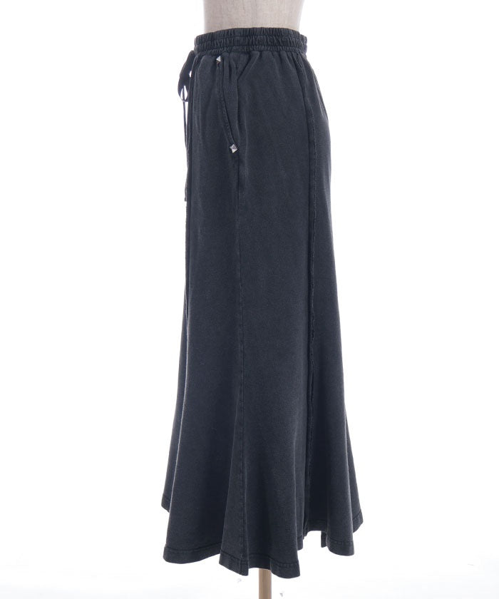 Panel Sweat Mermaid Skirt