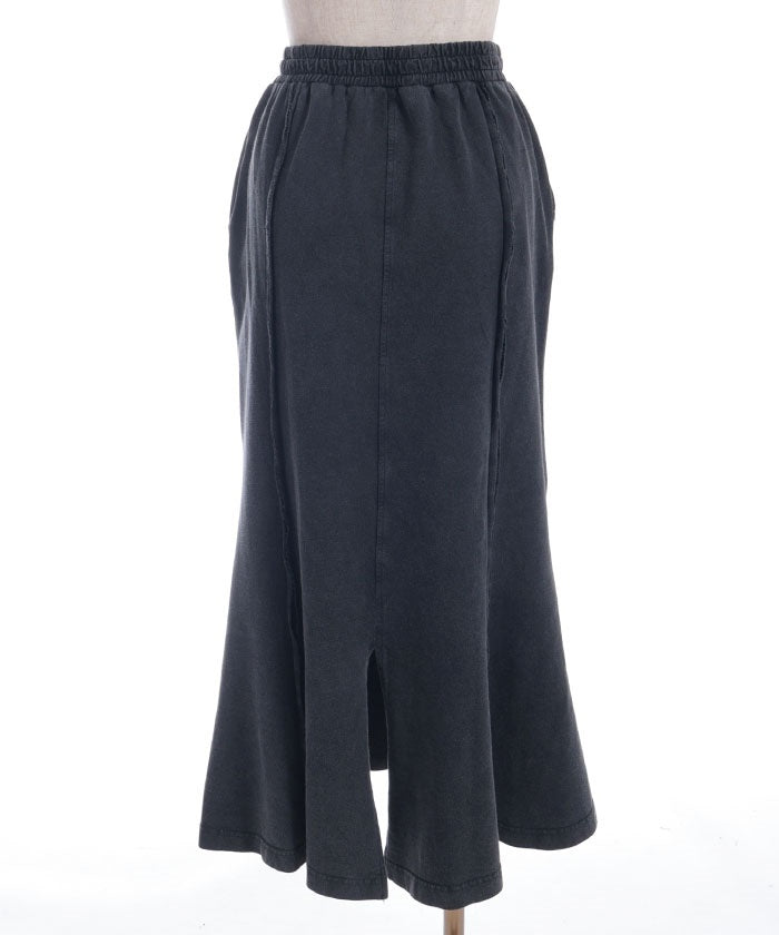 Panel Sweat Mermaid Skirt