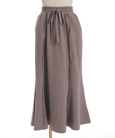 Panel Sweat Mermaid Skirt