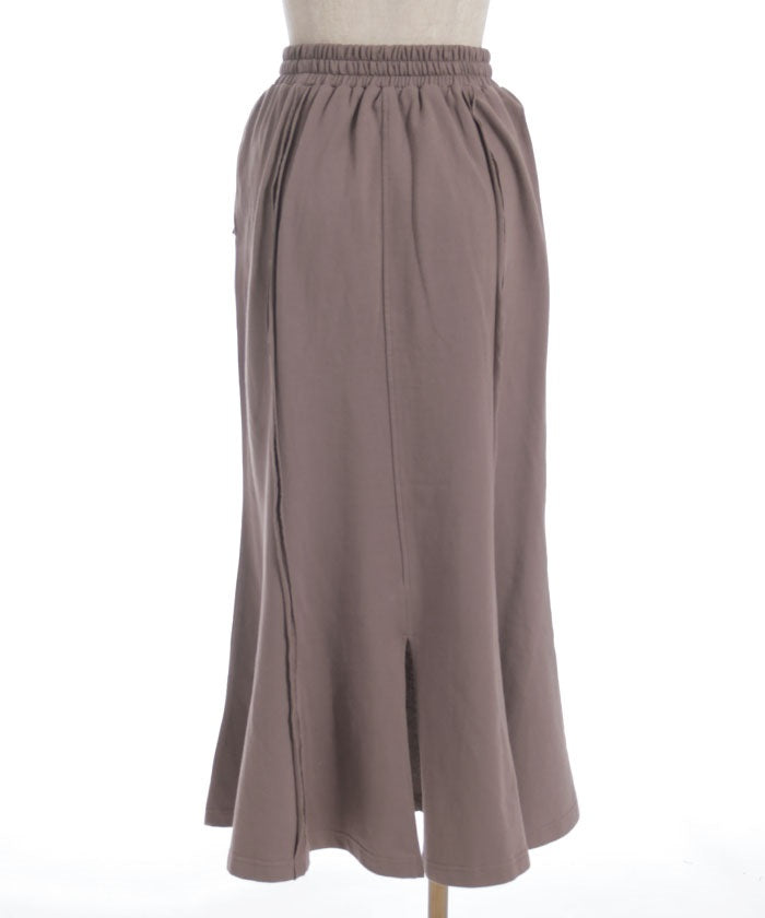 Panel Sweat Mermaid Skirt