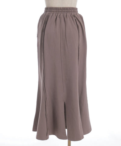 Panel Sweat Mermaid Skirt