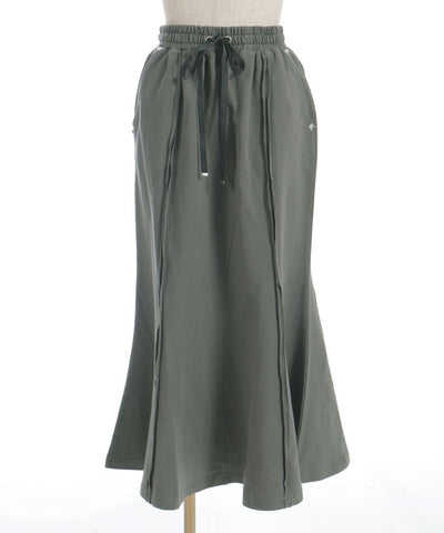 Panel Sweat Mermaid Skirt