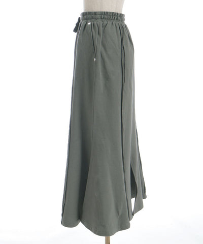 Panel Sweat Mermaid Skirt
