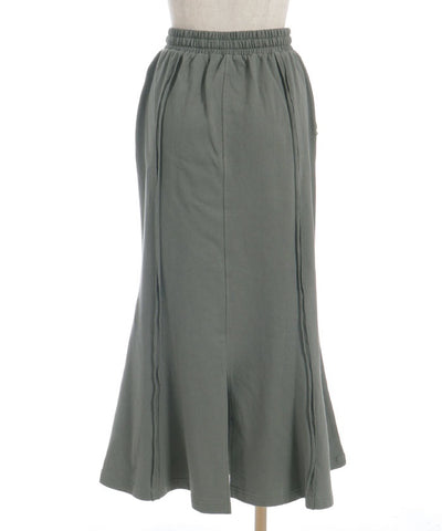Panel Sweat Mermaid Skirt