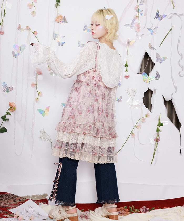 Lace Hoodie Pullover – axes femme from JAPAN