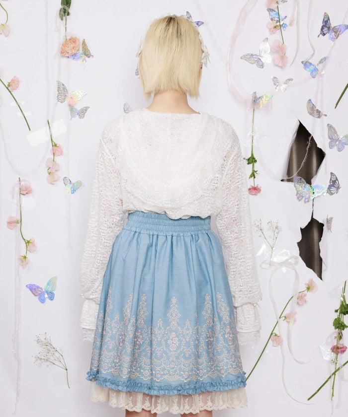 Lace Hoodie Pullover – axes femme from JAPAN