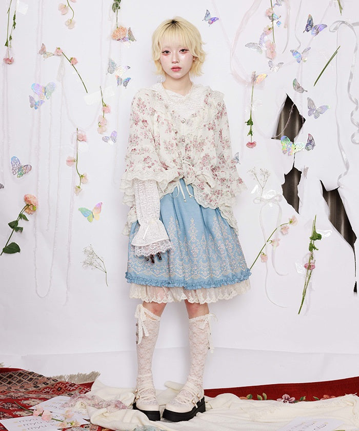 Lace Hoodie Pullover – axes femme from JAPAN