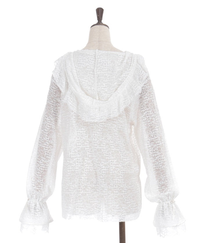 Lace Hoodie Pullover – axes femme from JAPAN