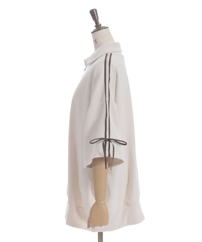 Ribbon Line Zip Sweatshirt
