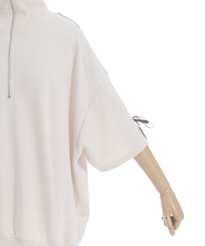 Ribbon Line Zip Sweatshirt