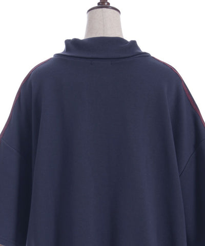 Ribbon Line Zip Sweatshirt