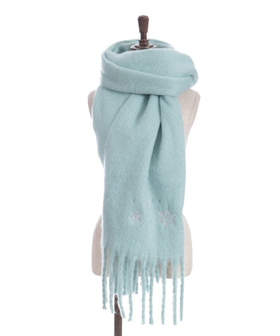 Snowflakes Embroidery Stoll