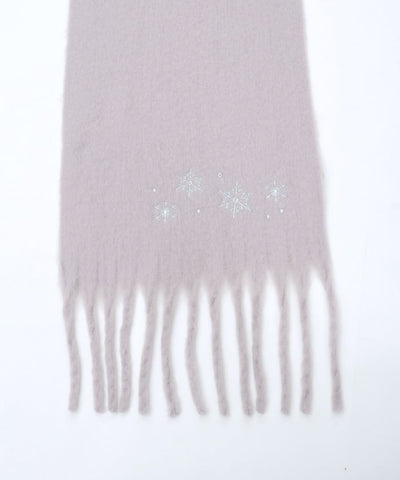 Snowflakes Embroidery Stoll