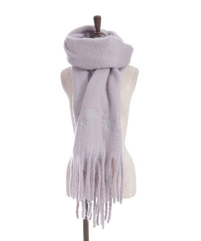 Snowflakes Embroidery Stoll