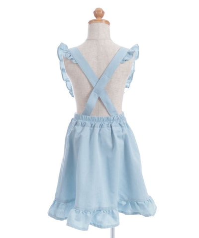 Suspenders Denim Skirt with Inner Shorts