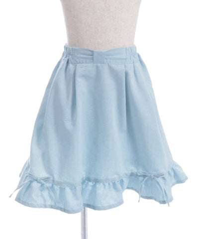 Suspenders Denim Skirt with Inner Shorts