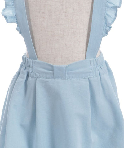 Suspenders Denim Skirt with Inner Shorts