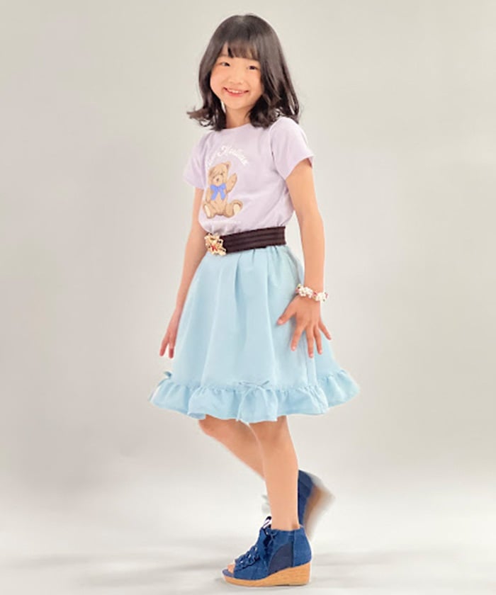 Suspenders Denim Skirt with Inner Shorts