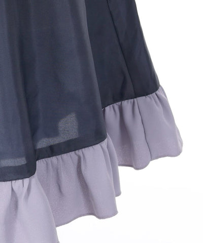 Panel Embroidery Gather Skirt